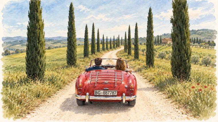 Passeio de Carro pela Toscana