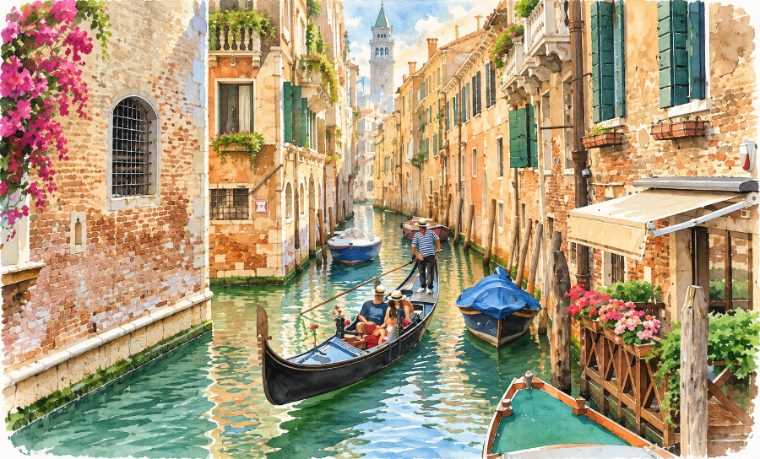 Passeio Romântico em Veneza